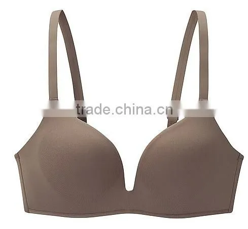 2014 new arrival ladies underwear seamless wireless soft comfortable bra