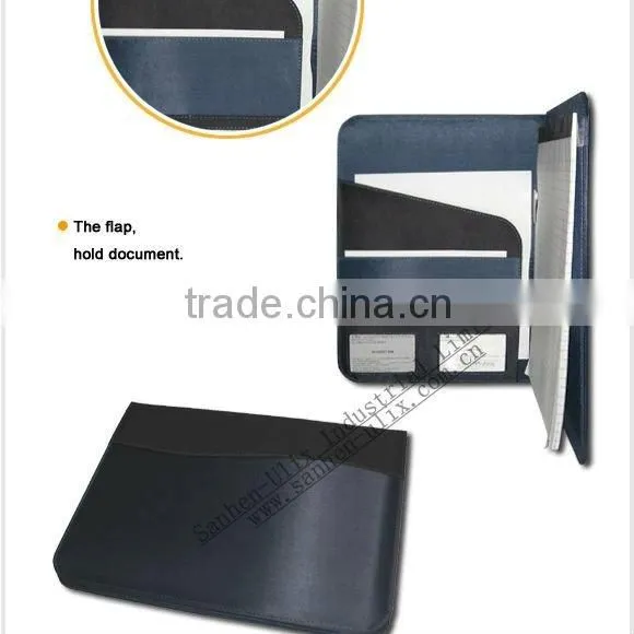 MICROFIBER AND PU MATERIAL PORTFOLIO WITH 20 SHEETS NOTEPAD