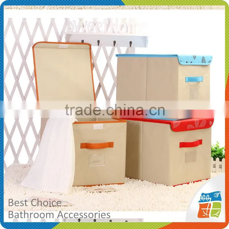 Foldable Polyesrer Pretty Storage Boxes Fabric