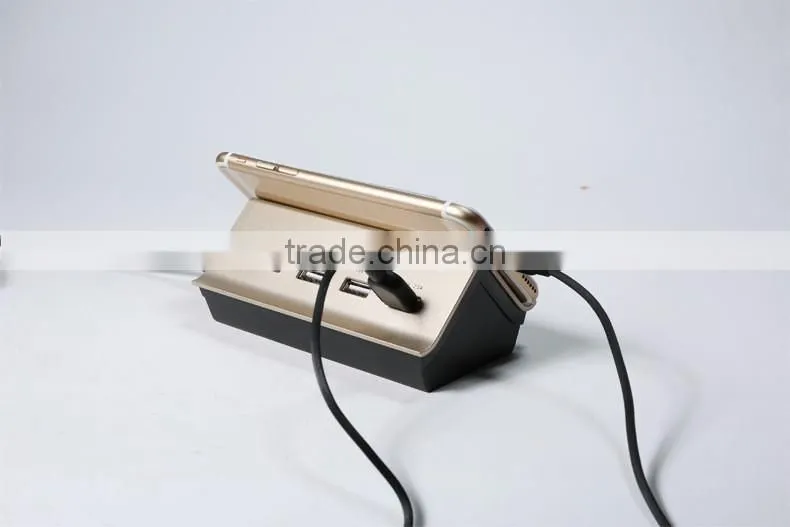 Original Remax EU Plug 4 Ports USB Goldhouse Hub Mobile Phone Charge Station Tablet Charger 4.2A Output
