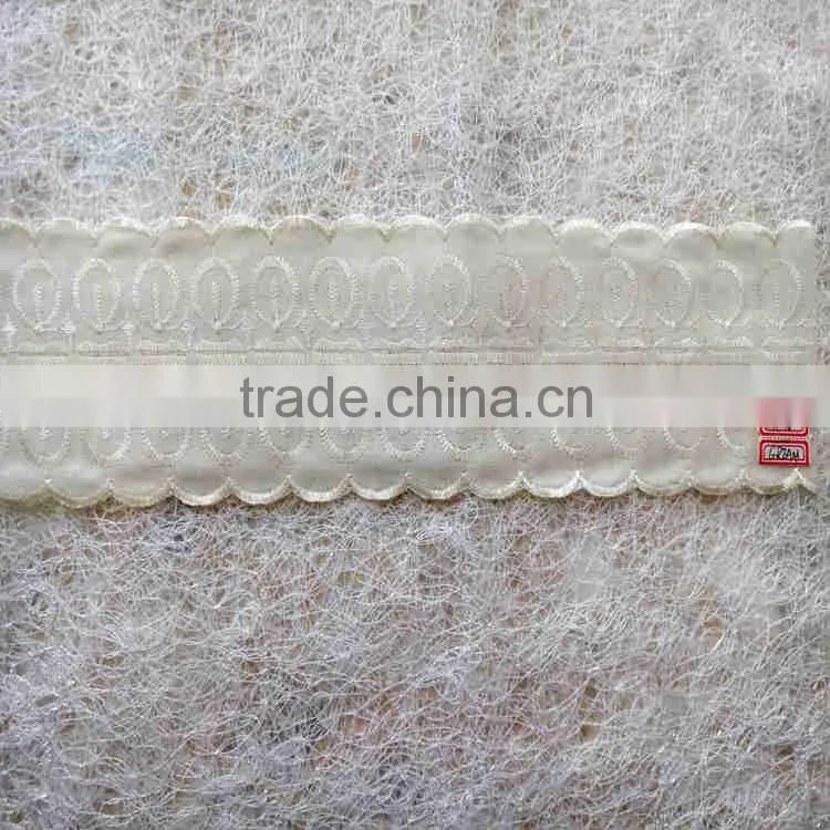 Hot sale cotton chemical lace trimming lace for lady dress