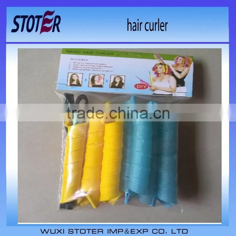 Easy hair roller plastic hair roller
