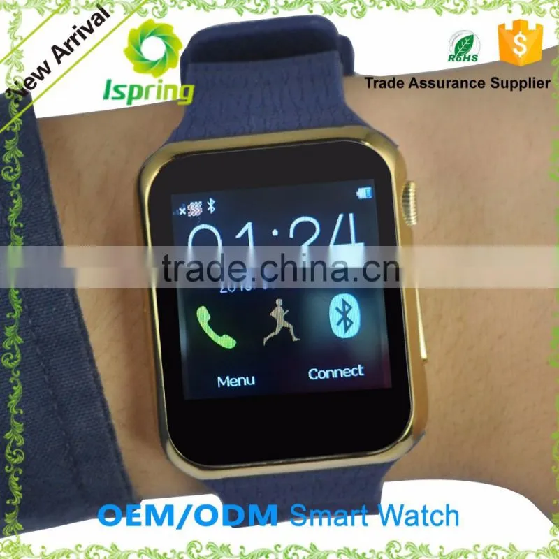 Wrist Watch With Gsm,Camera,And Sim Card Smart Watch Phone For Iphone6 Samsung Android Phone