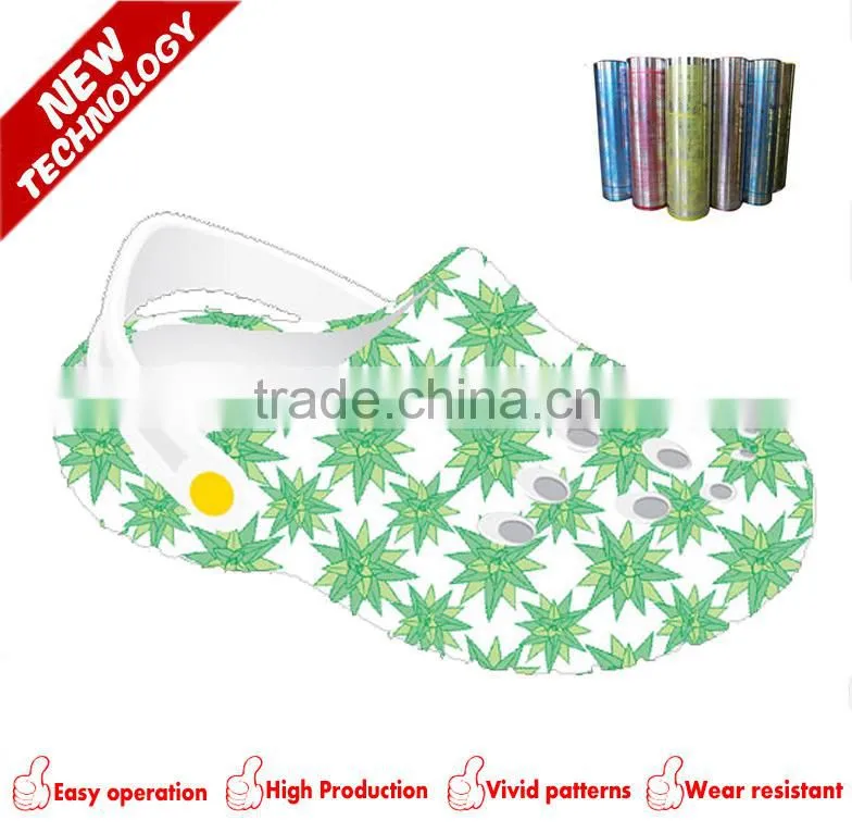 2016 New 3D heat good quality printing film for slipper