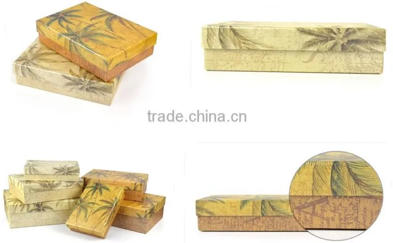 NEW ARRIVAL FASHONABLE WALLPAPER SERIES CARDBOARD PAPER BOX WITH LID