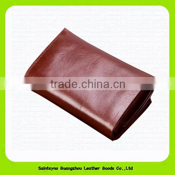 14038 Unique design brown leather car key pouch