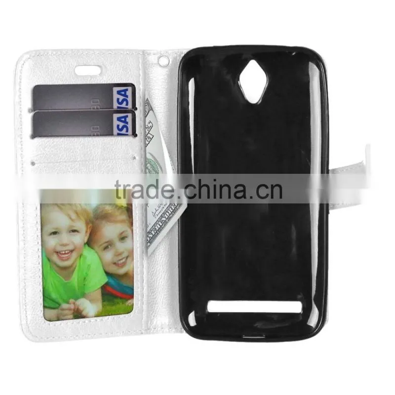 Cell Phone PU Leather Flip Card-slot Case for ASUS ZenFone GO ZC451TG 4.5
