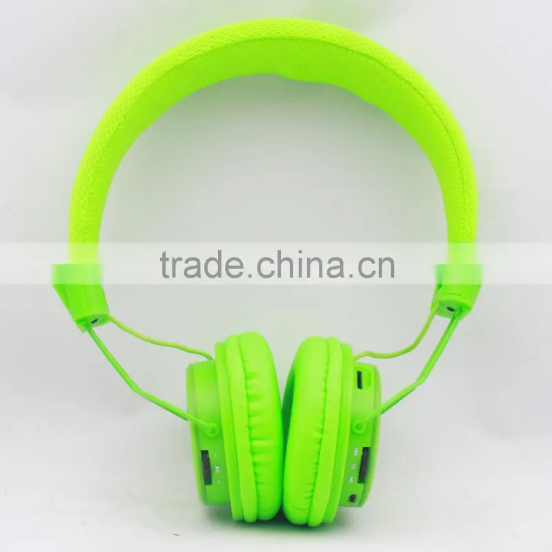 Wireless Stereo Headset SD/ TF Card mp3 player Headphone