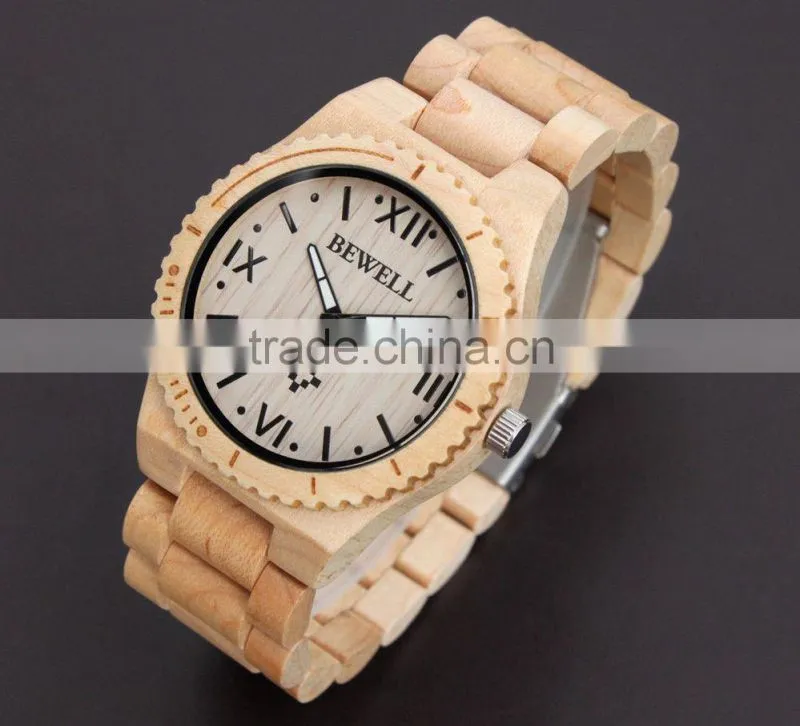 2014 New fashion gifts handmade wood watch for ladies Vintage wood watch with quartz movement in large stock
