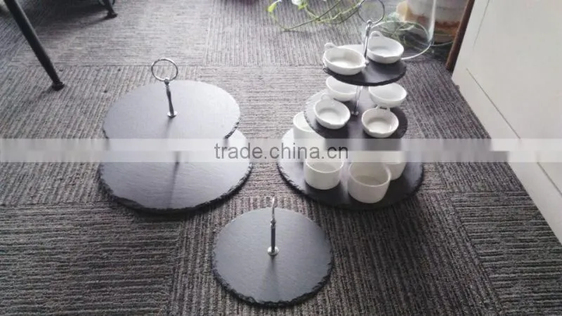 Slate plate for wedding cake stand