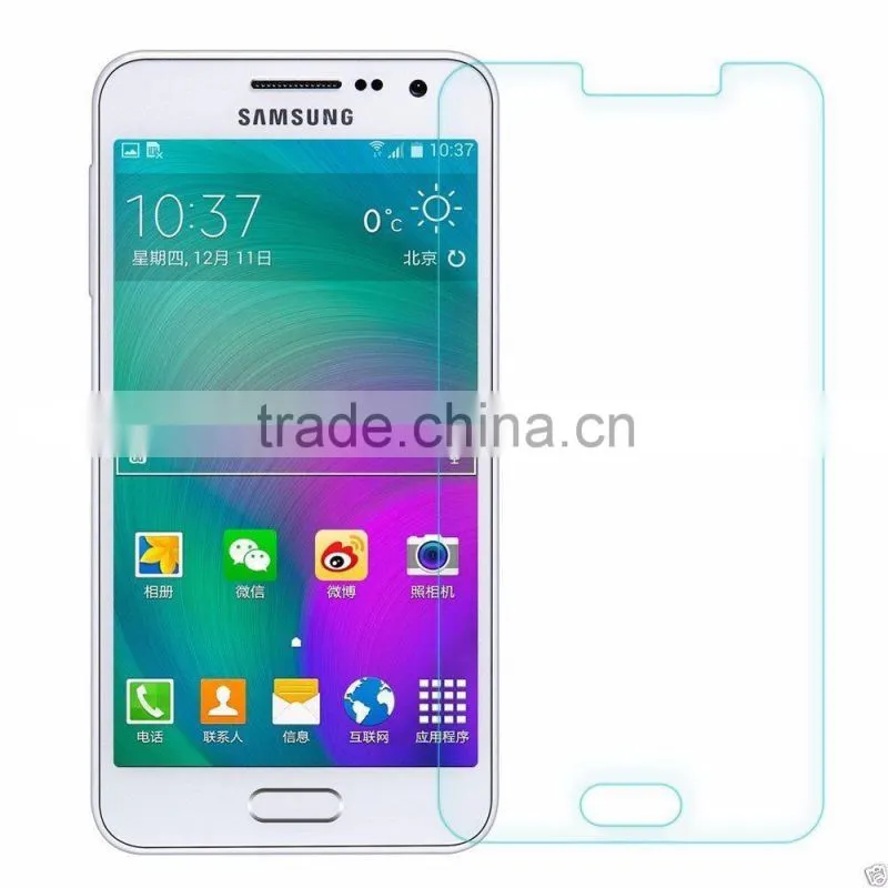 Wholesale 2.5D Curved Edge anti-radiation tempered glass screen protector for samsung galaxy a7
