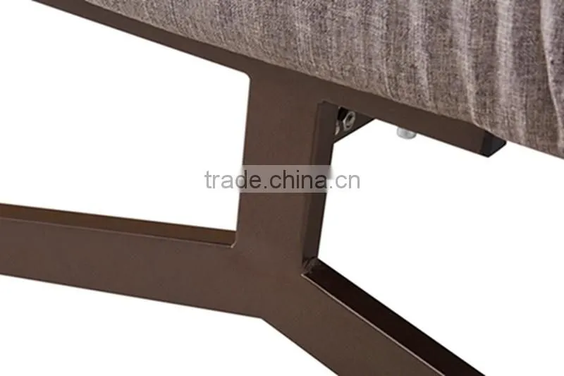 gray fabric cheap functional folding sofa bed folding single bed