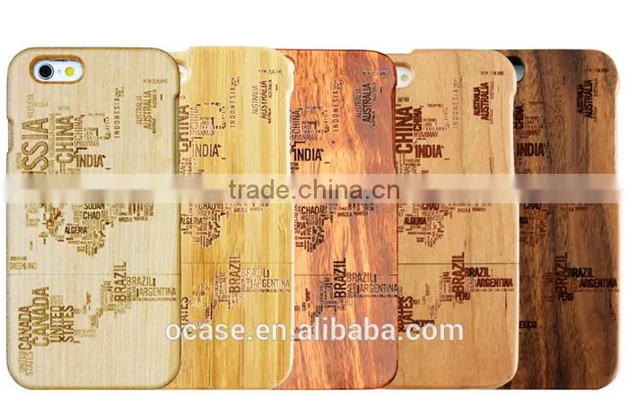 Verious Country Name Engraving phone case wood cover for IPhone 6/6s/6 plus