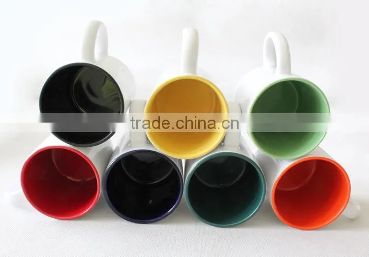 Wholesale 11oz white ceramic sublimation cup blank sublimation mug for sublimation transfer machine