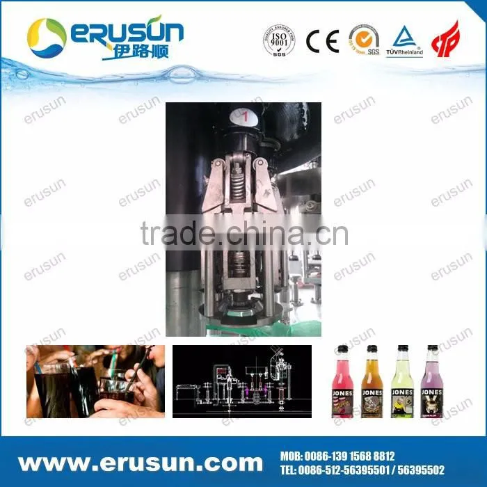 Fully automatic glass bottle orange bottling machine