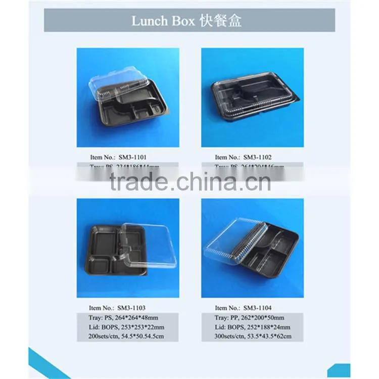 Disposable Rectangle Lunch Box with Lid