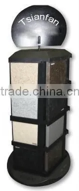 SRT011 Spin metal display stand for stone