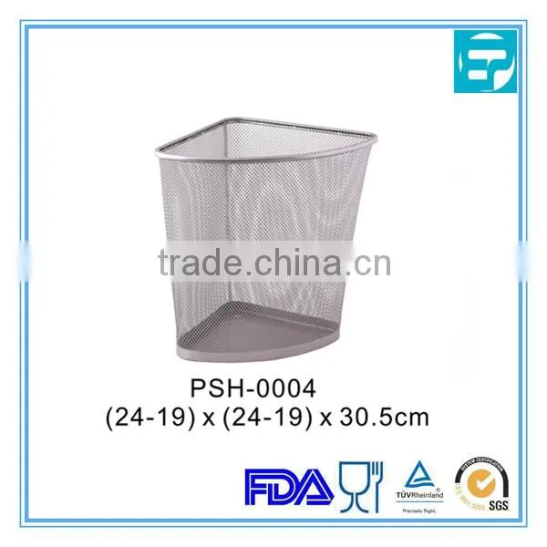 Creative Iron wire Mesh Round Wastebasket