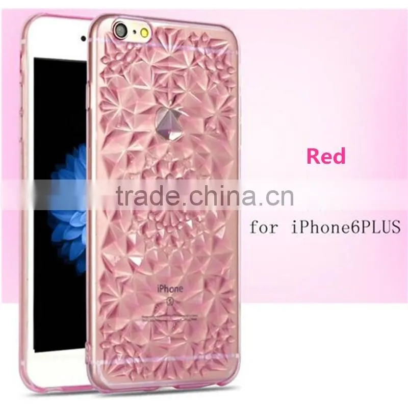 flower transparent TPU phone back cover case for Apple iphone 7 6 6s plus pro 5s SE