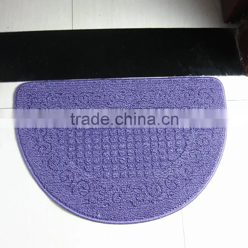 polypropylene rugs semi circle anti-slip rugs bathroom mats