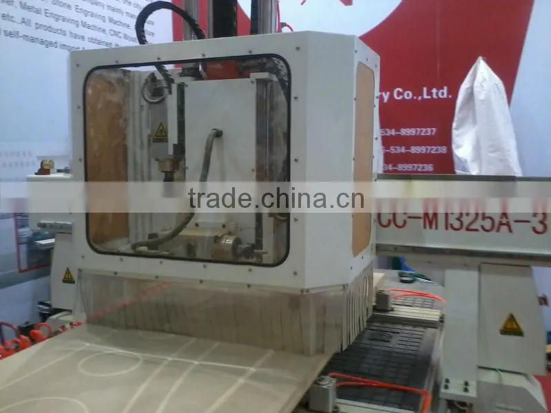 CHENCAN Drilling Hole 1325 CNC Router Carving Machine Wood Carving Machin with Three Heads