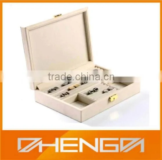 High Quality Customized Made in China Leatherette Box for Cufflinks Packaging