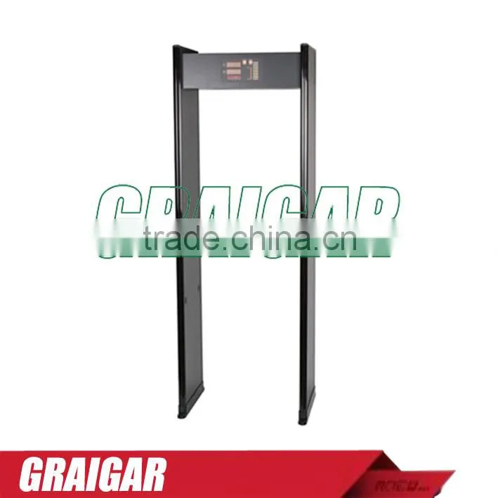 NEW JH-3 Single metal detector door with LED warning lights lightning protection design