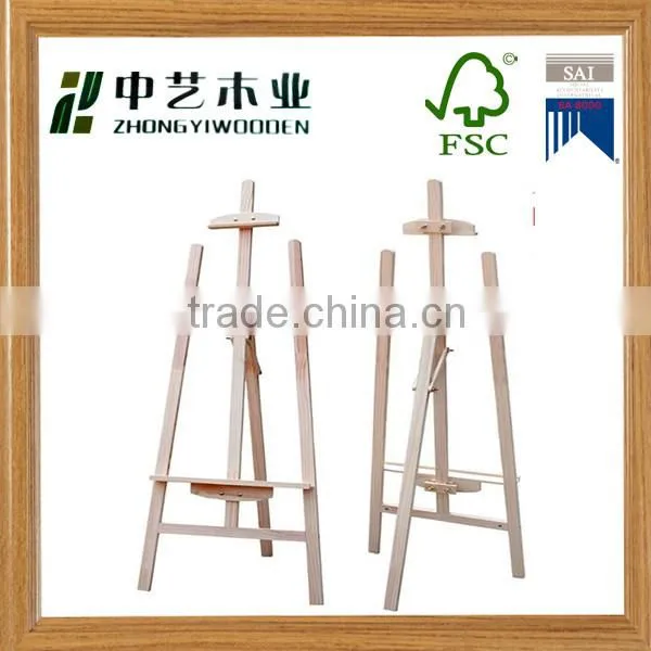 Artist studio portable easel folding tripod wooden painting stand