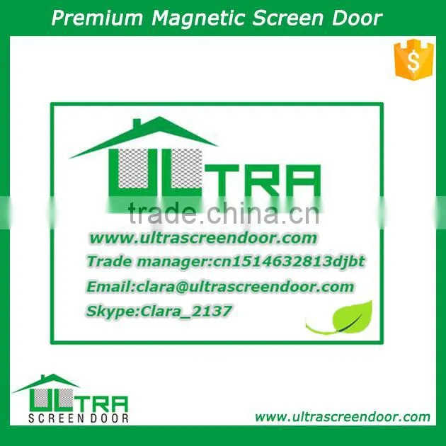 Magnetic Mesh Screen Door Screen Curtain of Flocking Craft: Butterflies In Vine