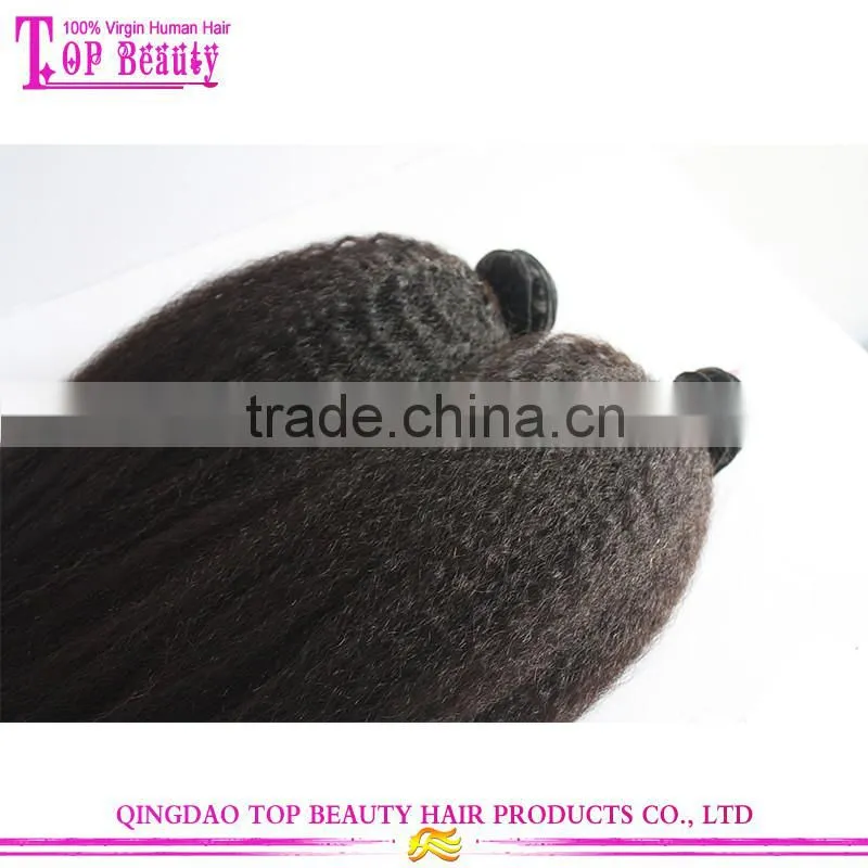 Virgin Kinky Straight Hair Weave Human Hair Mongolian Kinky Straight Hair