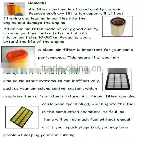 fpv4-13-z40 Car air filter with good material for auto acceorcy
