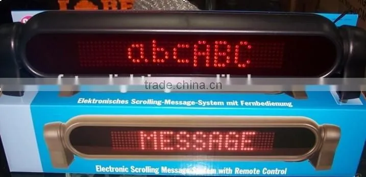Programmble 7*50dots 12v car led running message display