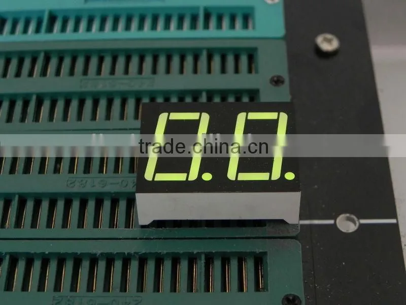 0.56" 2 digit led number display green color 7 segment led display