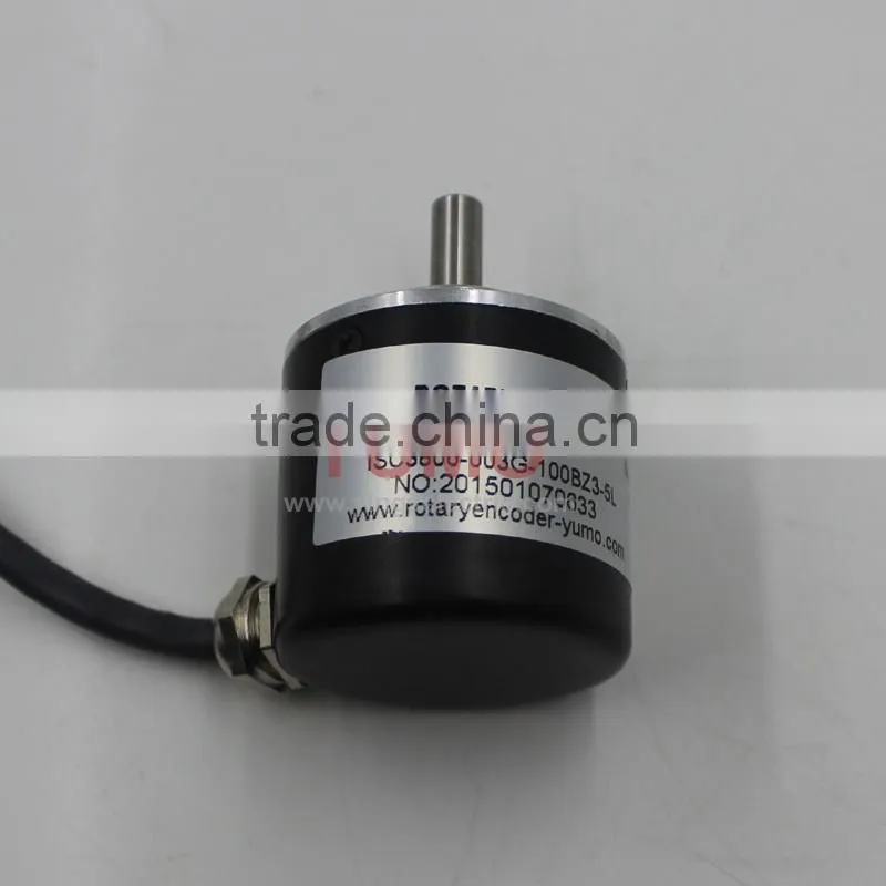 YUMO ISC3806 100PPR 5VDC CNC system Solid shaft encoder optical price incremental rotary encoder