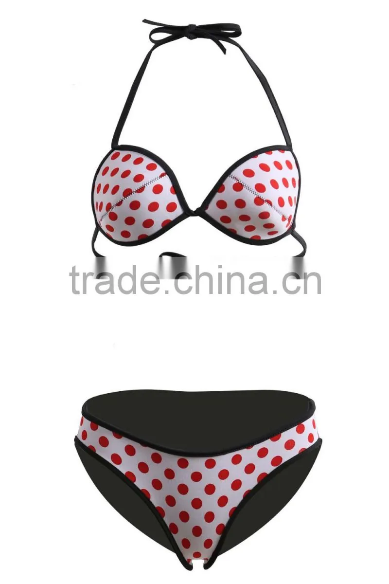 Waterproof micro bikini for women Fashion wholesale sex reversible Neoprene bikini bodychain