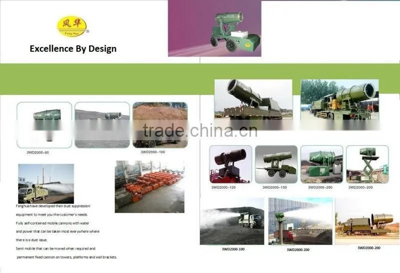 2015 NEW DS-100 water cannon 100m dust control for mine use air blast sprayer