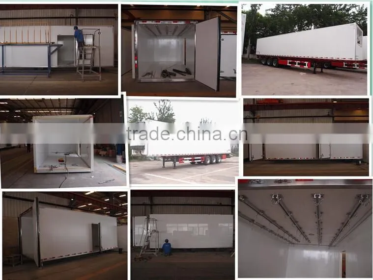 Titan 50T 60T 70T 3 axles van semi trailer/box trailer/refrigerated trailer sale