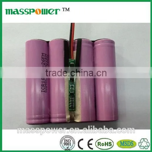 China Electronics Market Flashlight batteries with 18650 battery cell 7.4v 6200mah