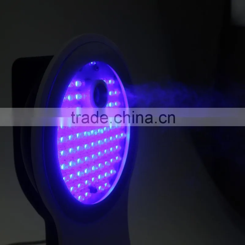 Portable LED blue red light therapy lamp acne treatment with atomization