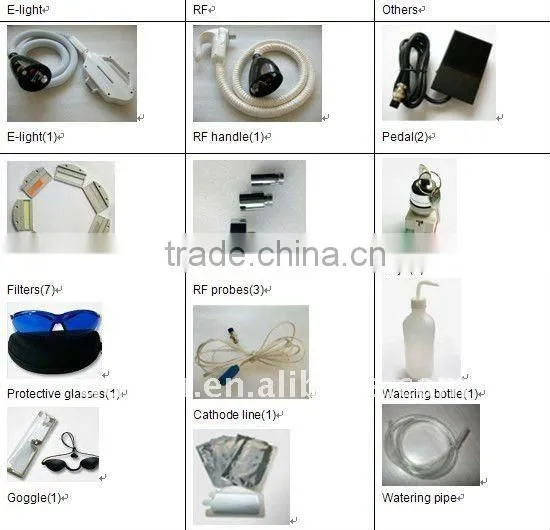 E-light (ipl+rf) epilator skin rejuvenation beauty equipment