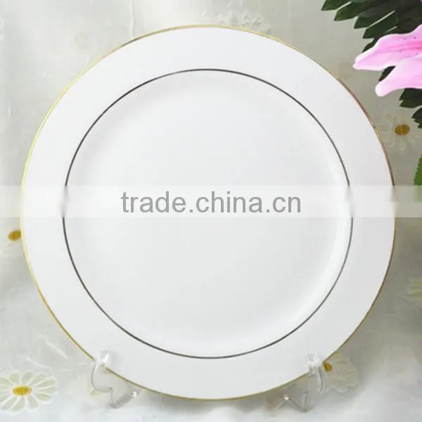 flat white porcelain plate