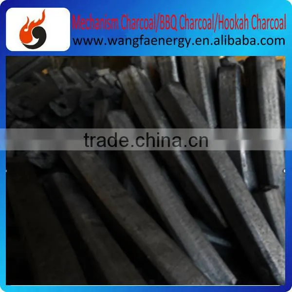 Machine made low ash bamboo BBQ charcoal