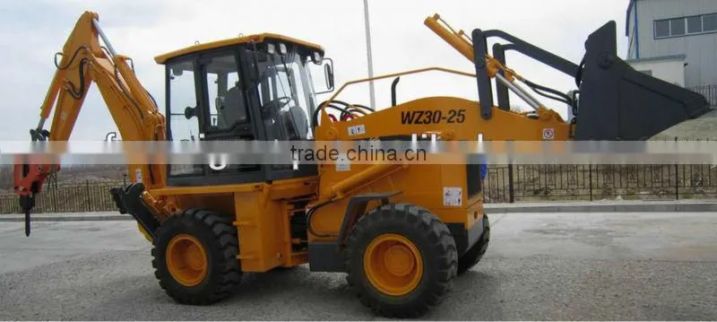 CE approve small backhoe loader wz30-25 with ce approve Cummins engine