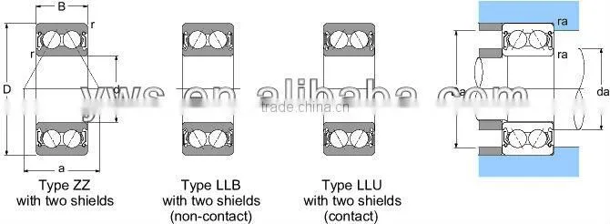 Christmas Day Hot sale Angular contact ball bearings 7206A