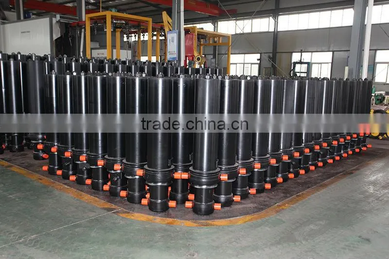 front-end telescopic hydraulic cylinder Jack for tipping trailer/Chinese specialized manufacturer