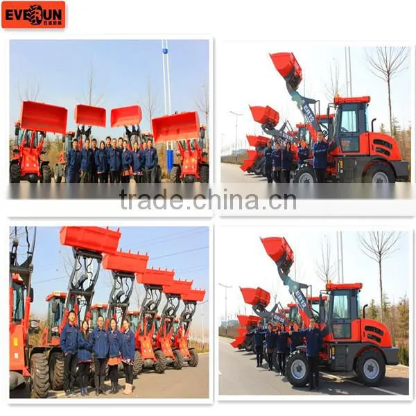 Everun New 1.6 Ton Articulated Mini Loader With 4 in 1 Bucket