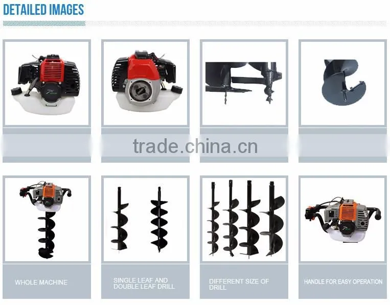 Powered soil digging machine 2 stroke ice crusher