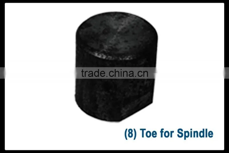 Toe for spindle