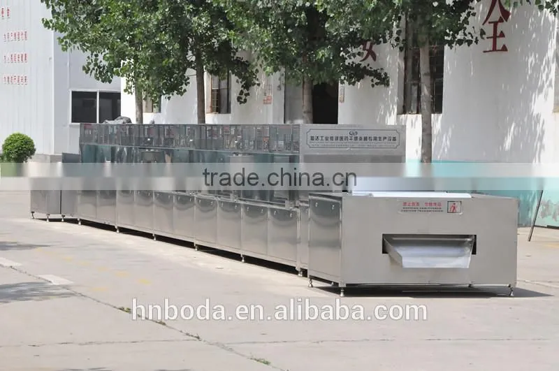 Industrial tunnel type Chinese pickles microwave sterilization /sterilizing machine