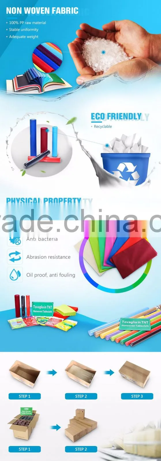 Alibaba Store Pp Table Runner Tnt Non Wovens Tablecloth